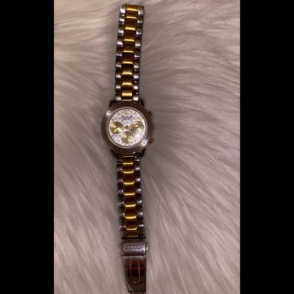 Coach stainless steel two-tone watch extra links main image 4